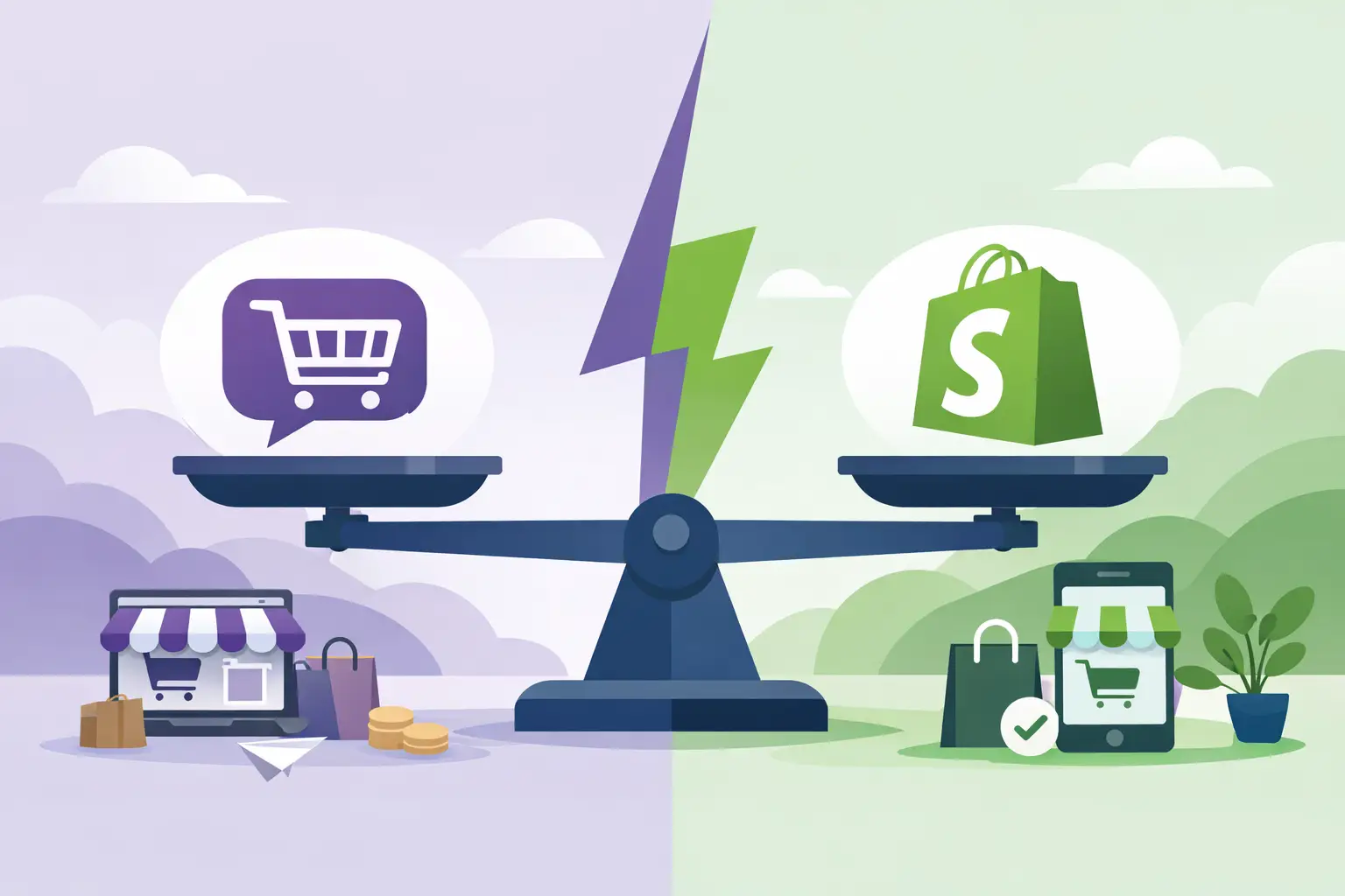 WooCommerce vs Shopify in italiano